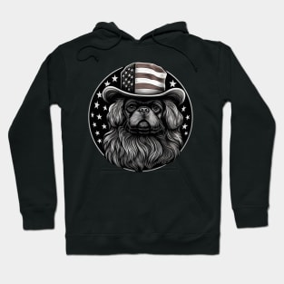 Patriotic Pekingese Hoodie